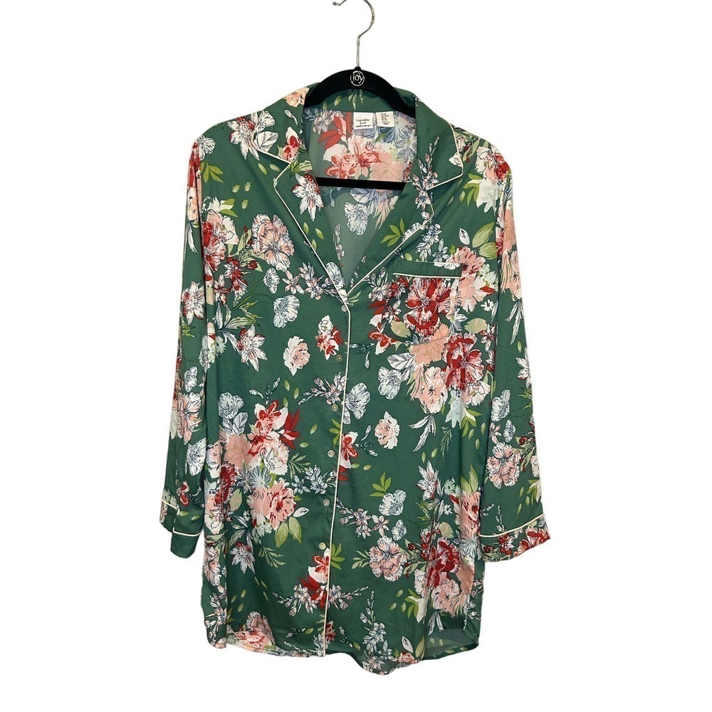 Cupcakes and Cashmere Floral Print Pajama Top Size Medium